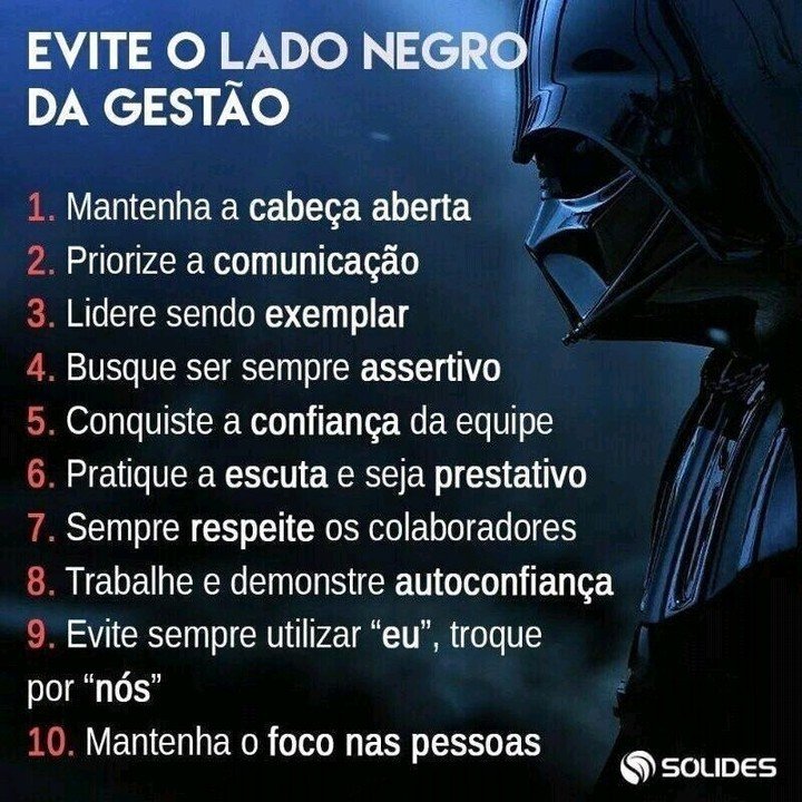 Evite o lado negro da gestão! Marque aqui seus amigos empreendedores!