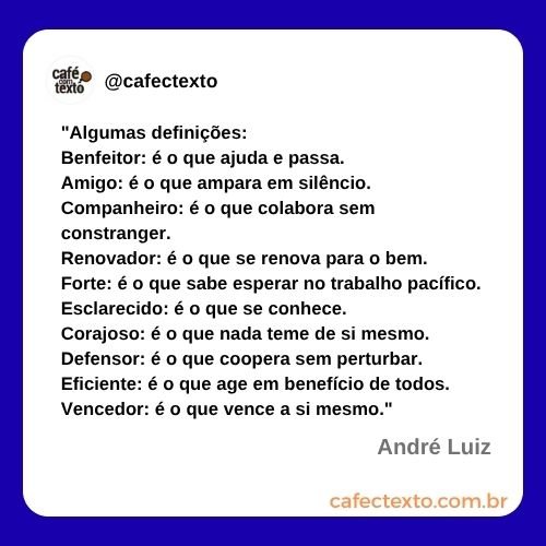 Algumas definições por André Luiz